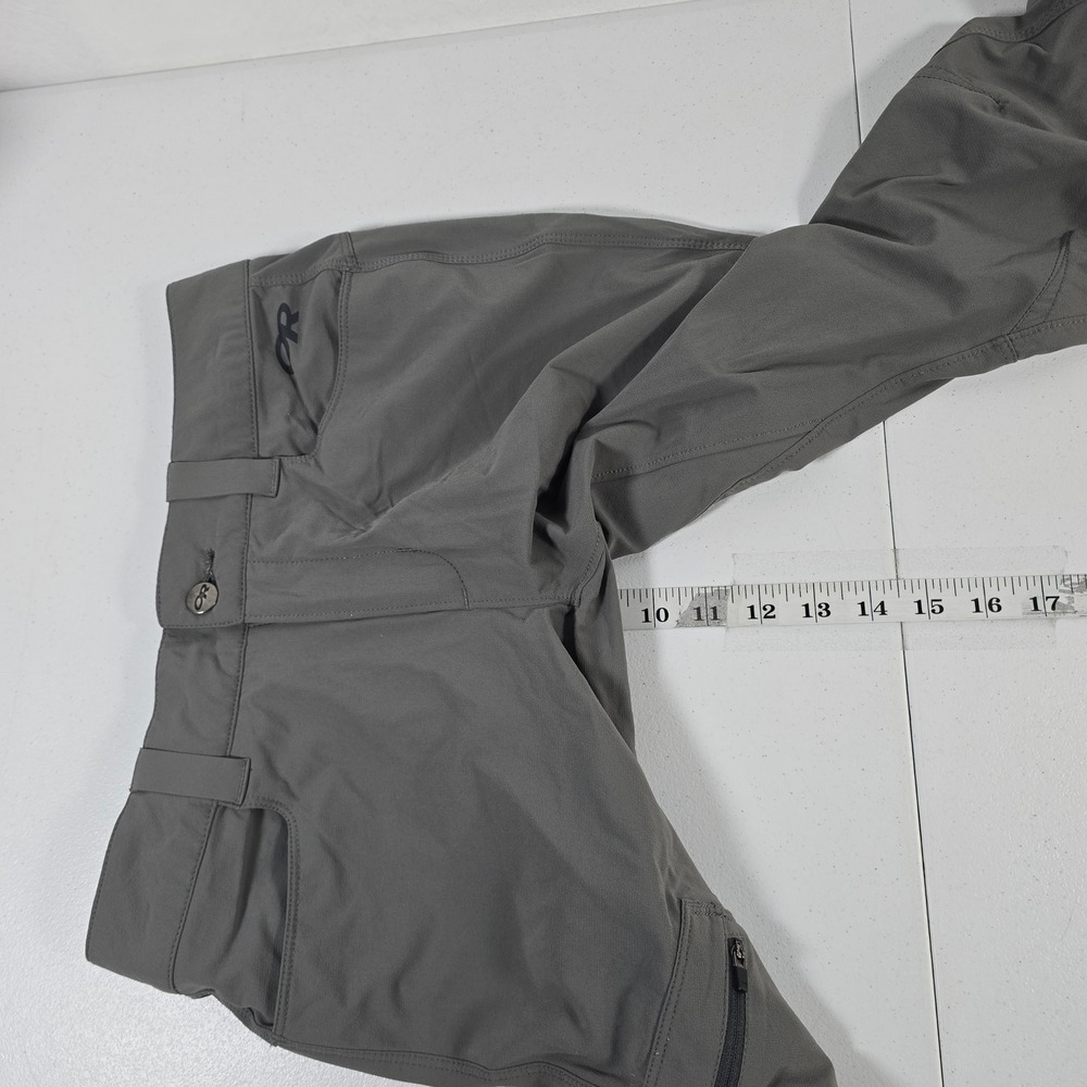 Outdoor‎ Research Womens Hiking Pants Gray Size 4 Cargo Zip Pocket Trekking - Picture 7 of 11